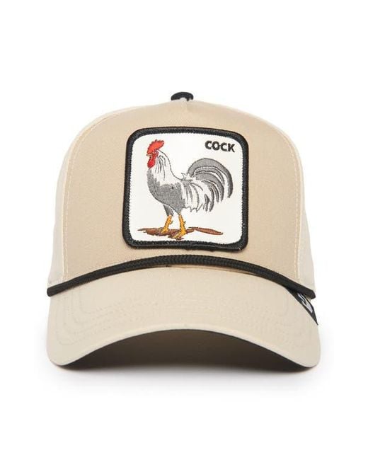 Goorin Bros Natural Rooster 100 Patch Snapback Hat for men