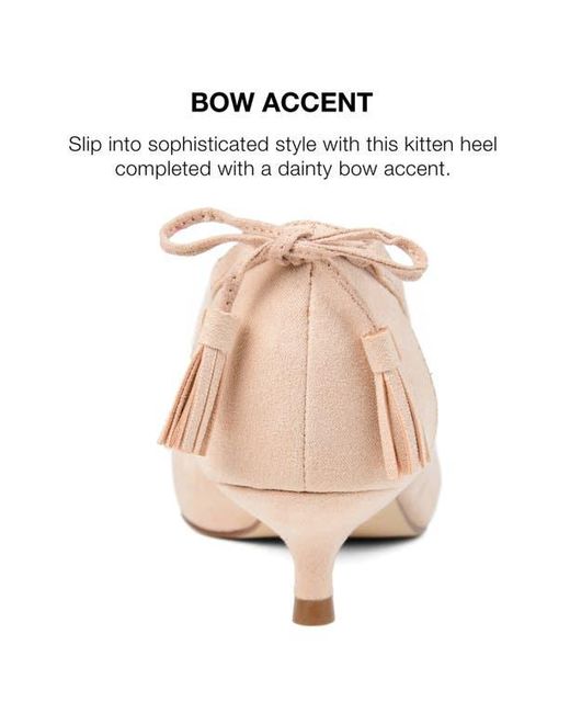 Journee Collection Pink Journee Bindi Kitten Heel Pump