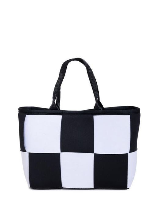 Pop Ups Brand Black Water Resistant Woven Neoprene Mini Tote Bag