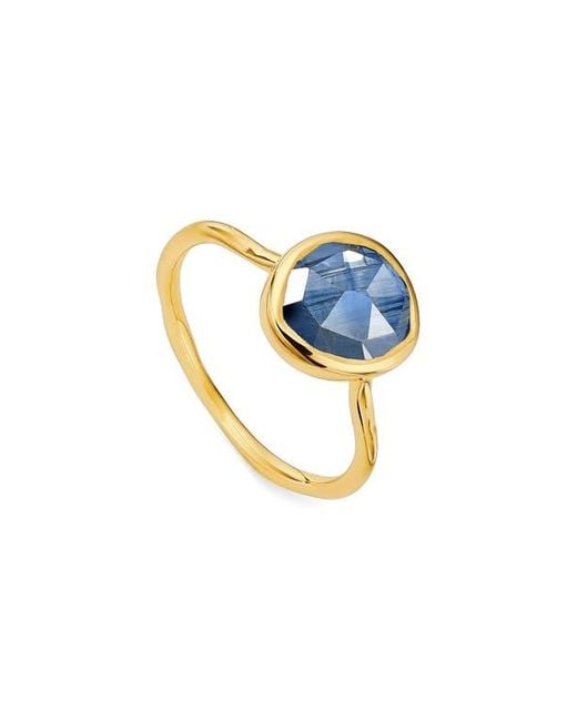 Monica Vinader Blue Siren Semiprecious Stone Stacking Ring