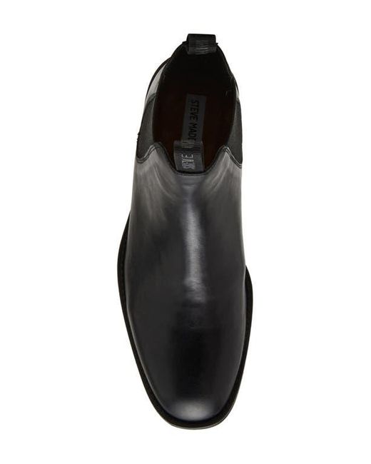 Steve Madden Black Finkle Chelsea Boot for men