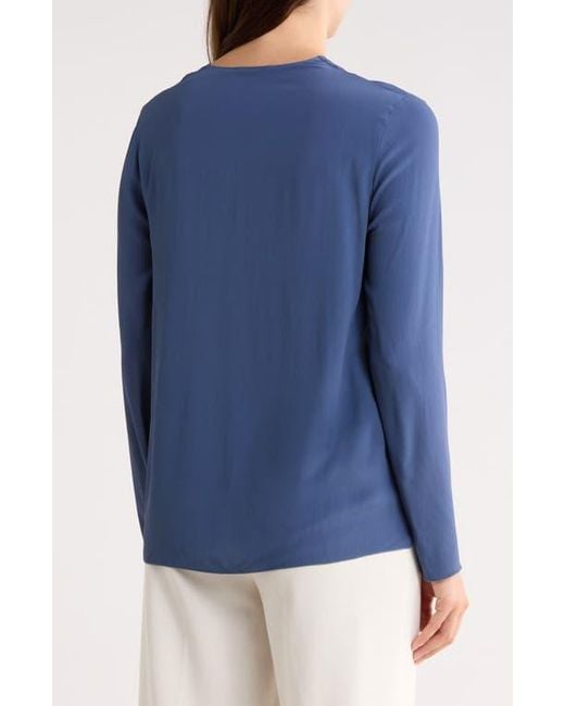 Longchamp Blue Neck Tie Top