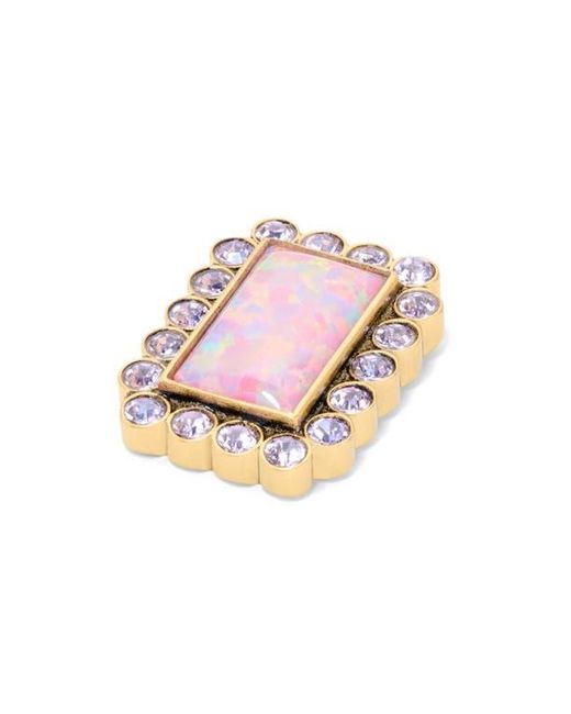 Kurt Geiger Pink Rectangular Stud Earrings
