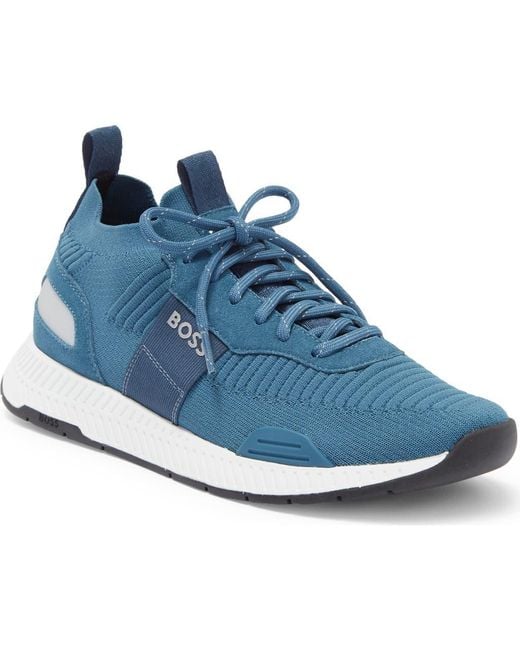 Boss Blue Titanium Sneaker for men