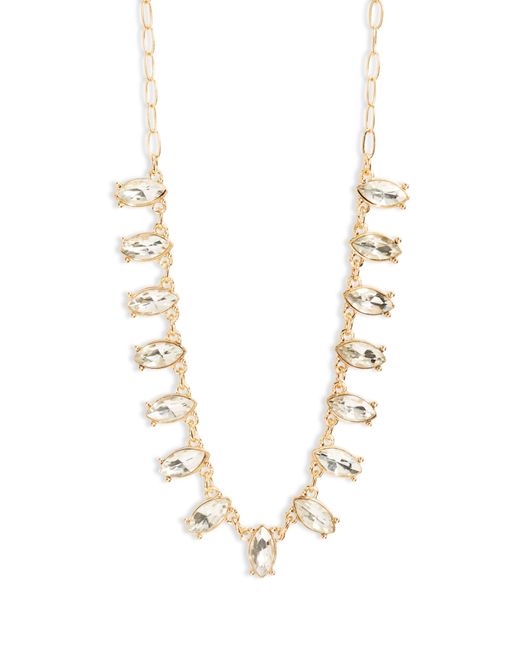 Nordstrom Metallic Marquise Frontal Collar Necklace