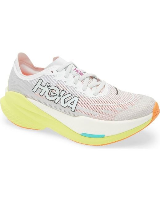 Hoka One One White Mach X 2 Running Shoe for men