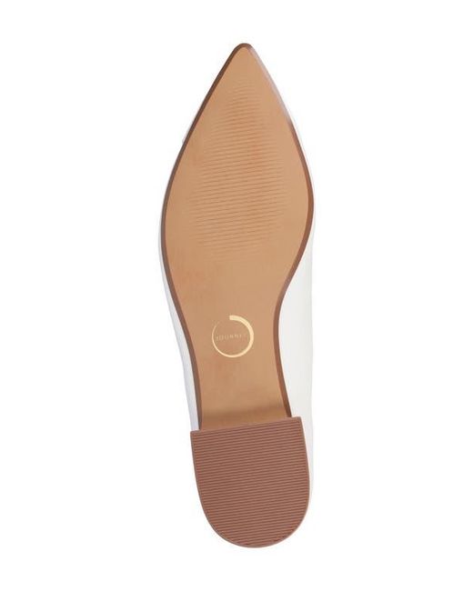 Journee Collection Natural Carmin Pointed Toe Flat