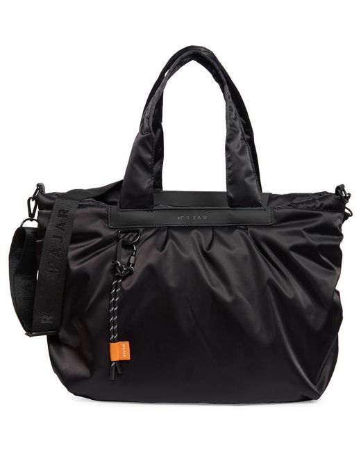 Pajar Black Paige Ruched Tote Bag