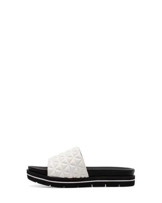 Linea Paolo White Leah Slide Sandal