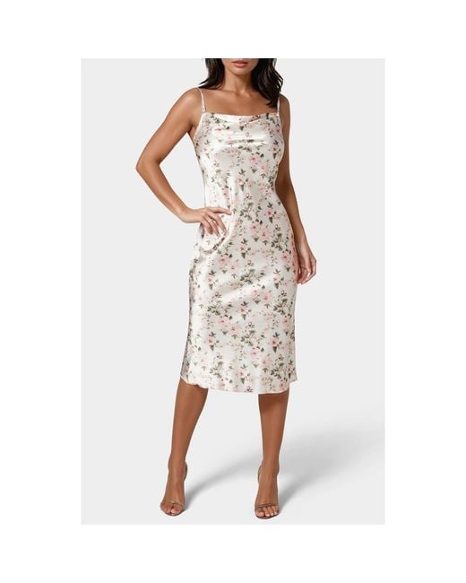 knee length dresses for ladies Camellia Midi Dress - White