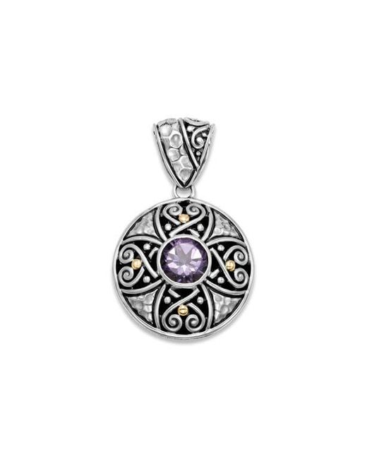 Samuel B. Black Round Filigree Pendant