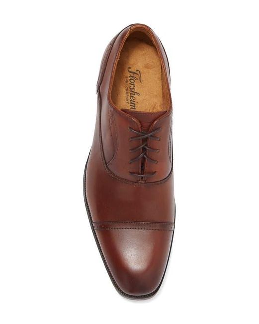 Elegante Men's Cap-Toe Oxfords - Italian-Made Leather Dress Shoes With Almond Toe & Cushioned Insole