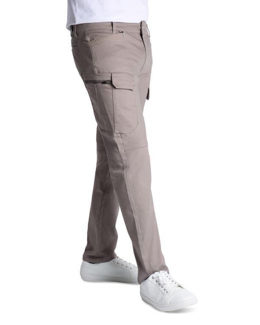 Xray Jeans Gray Slim Fit Cotton Cargo Pants for men