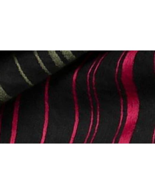 Saachi Red Stripe Wool Scarf