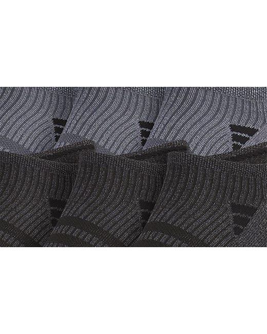 Adidas Black 6-pack Superlite Super No-show Performance Socks for men