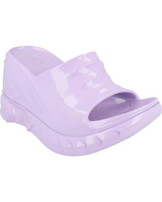 Givenchy Purple Marshmallow Wedge Slide Sandal
