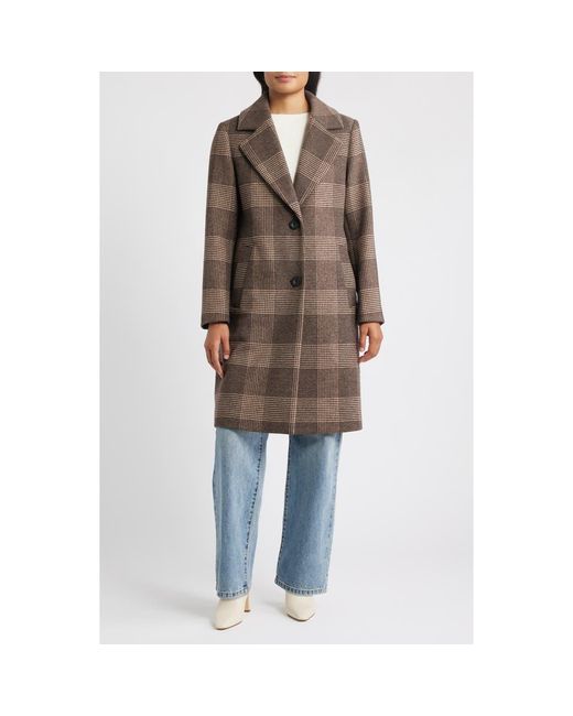 Vince Camuto Women's Brown Wool Blend Coat