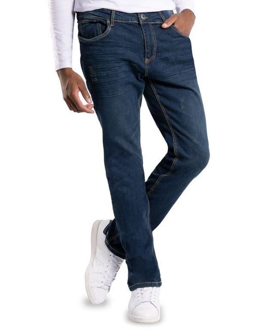 Xray Jeans Blue Saddle Stitch Modern Fit Denim Jeans for men