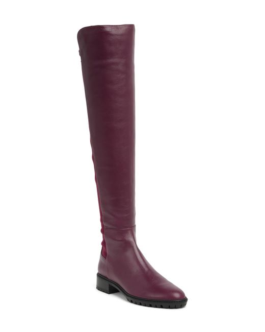 Stuart Weitzman Red City Over-the-knee Boot In Cranberry At Nordstrom Rack
