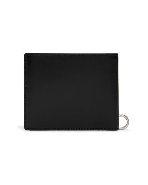 Brooks Brothers Black Leather Wallet & Key Chain Set for men