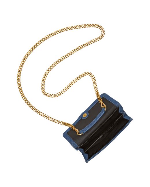 Vince Camuto Blue Theon Quilted Wallet On A Chain