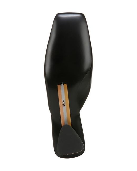 Sam Edelman Black Ollie Square Toe Bit Mule
