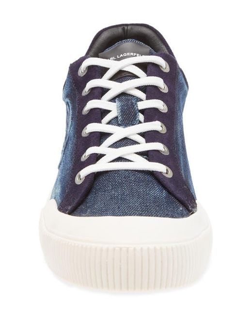 Karl Lagerfeld Blue Low Top Sneaker for men