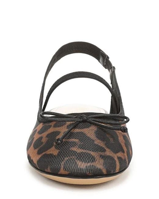 Franco Sarto Black Chara Slingback Flat