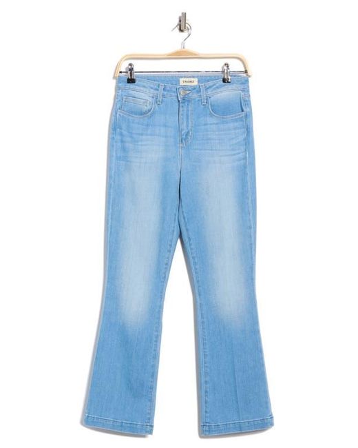 L'Agence Blue Ali High Waist Ankle Slim Flare Leg Jeans