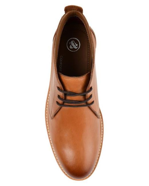 Thomas & Vine Brown Booker Plain Toe Leather Chukka Boot for men