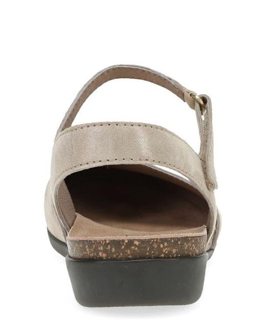Dansko White Rowan Flat