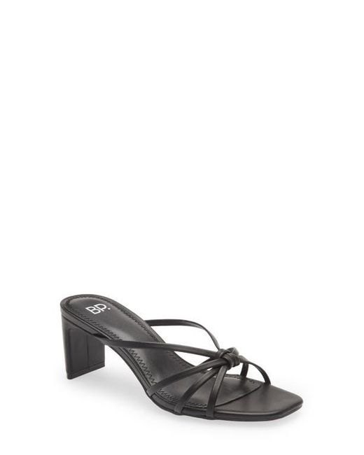 BP. Black Karsyn Strappy Slide Sandal
