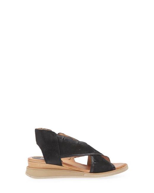 Miz Mooz Blue Claudio Wedge Sandal