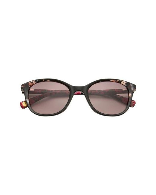 Ted Baker Black 51Mm Gradient Modified Round Sunglasses