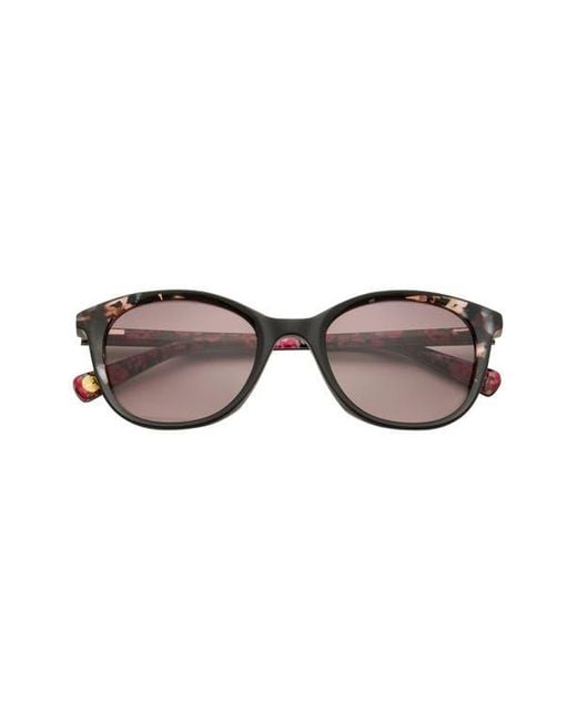 Ted Baker Black 51Mm Gradient Modified Round Sunglasses