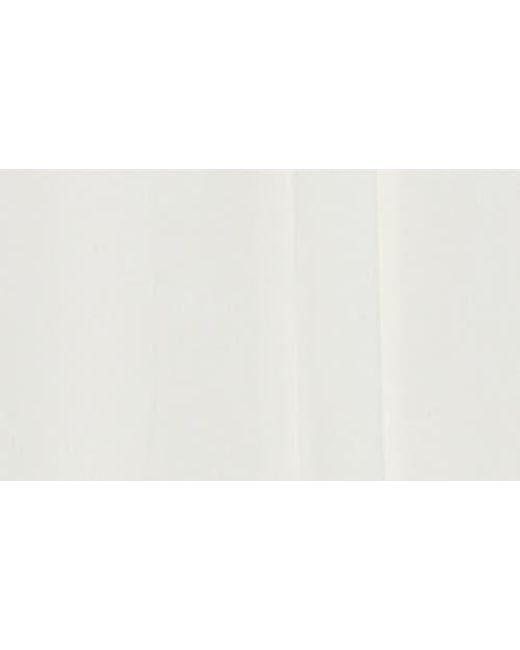 Bobeau White Cap Sleeve Piqué Button-Up Top