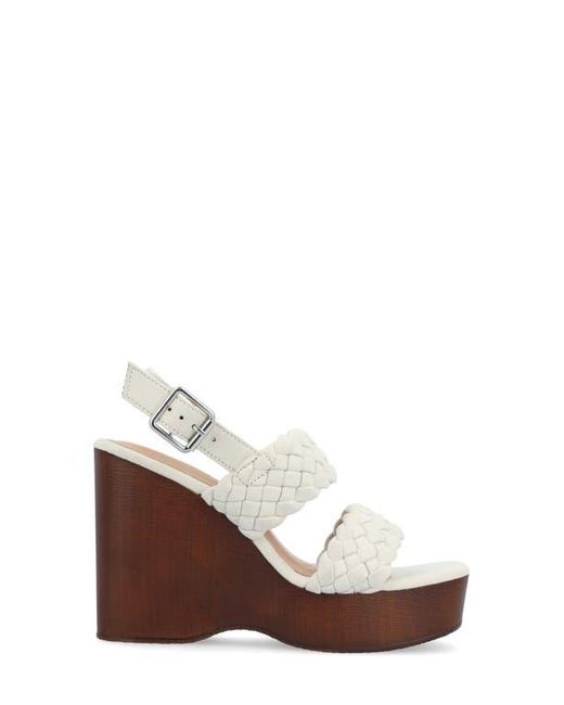 Journee Collection White Tru Comfort Foam Ayvee Wedge Sandal