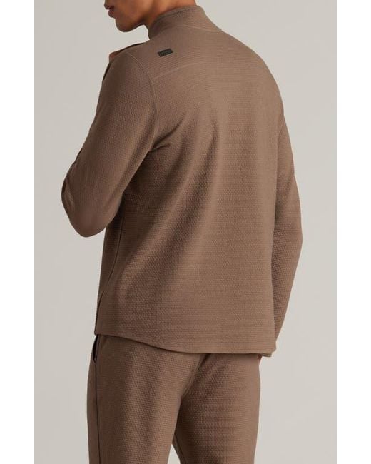 Rhone Brown Tribeca Tech Half Zip Pullover for men