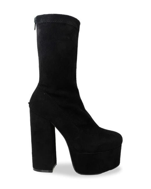 In Touch Footwear Black Shana Platform Boot