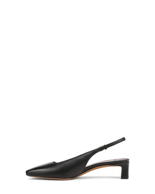 Vince Black Hart Kitten Heel Slingback Pump