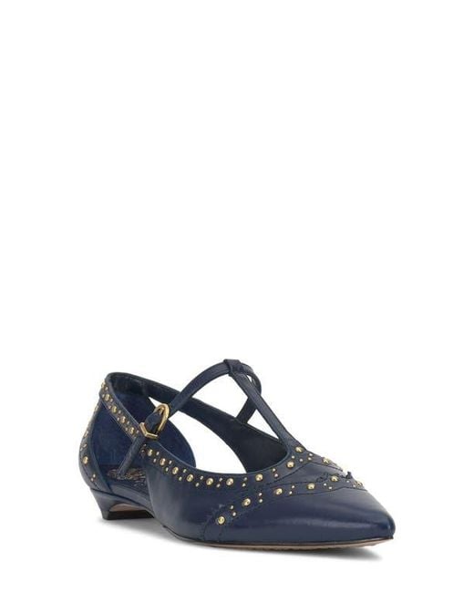 Vince Camuto Blue Valkie Pointed Toe Flat