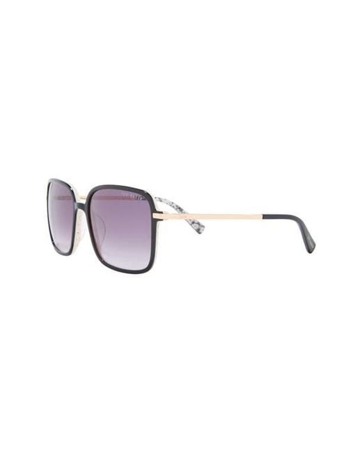 Ted Baker Brown 57Mm Gradient Square Sunglasses