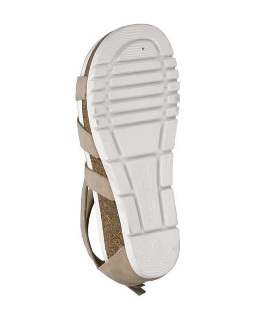 Josef Seibel Metallic Quinn 05 Ankle Strap Wedge Sandal