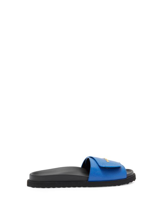 Buscemi Blue Alice Scratch Slide Sandal for men