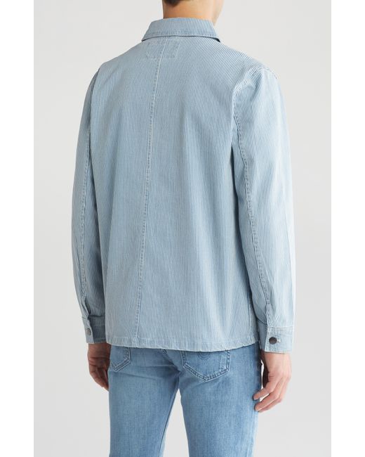 Slate & Stone Blue Cotton Twill Chore Jacket for men