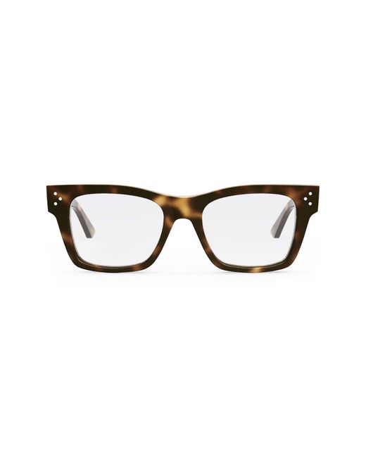 Celine 51mm Square Optical Frames In Blonde Havana At Nordstrom Rack Lyst