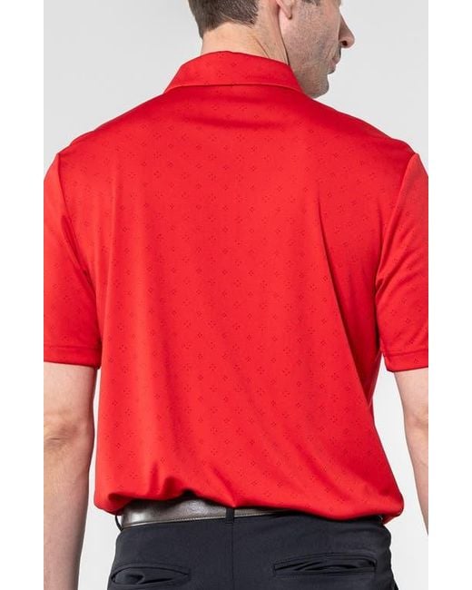 Levelwear Red Detect Knit Polo for men
