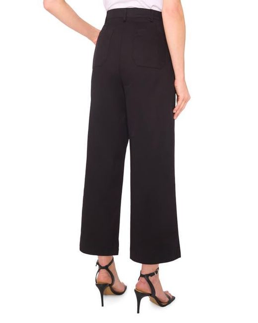 Halogen® Black Patch Pocket Crop Twill Pants