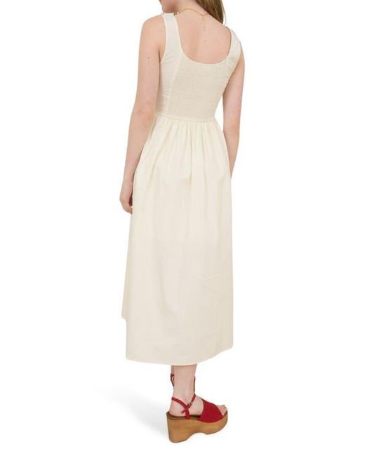 Blu Pepper Natural Bow Detail Midi Sundress