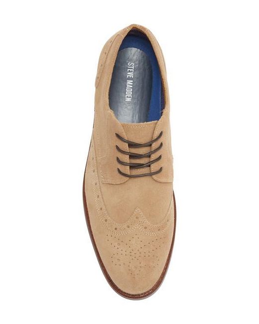 Steve Madden Brown Eferm Wingtip Derby for men